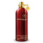 A red bottle of Montale Red Aoud Eau de Parfum with a golden cap and Montale branding.