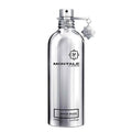 A silver bottle of Montale White Musk Eau de Parfum with a spray nozzle and label.