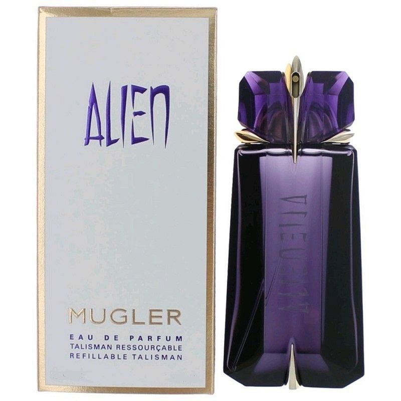 Pack Image: Mugler Alien 30ml Eau de Parfum bottle and presentation box on a white background.