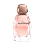 A glass bottle of Narciso All Of Me eau de parfum with a rose gold cap.
