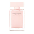 A pink bottle of Narciso Rodriguez for Her Eau de Parfum with a simple, elegant design.