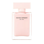 A pink bottle of Narciso Rodriguez for Her Eau de Parfum with a simple, elegant design.