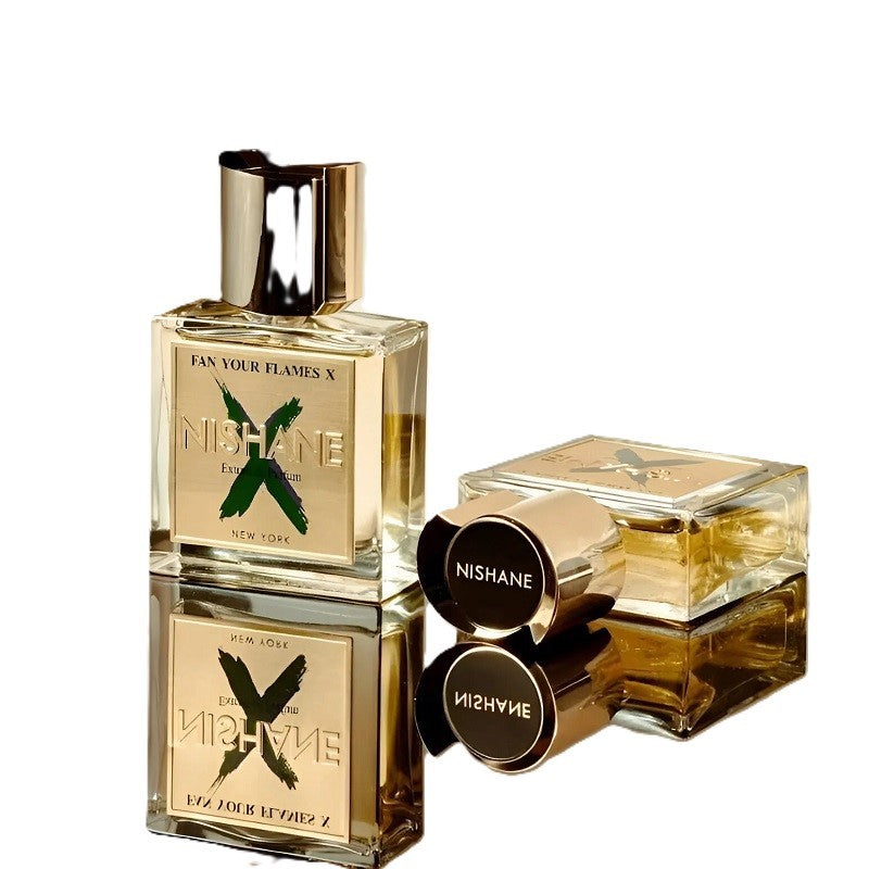 Nishane perfume bottles on a white background