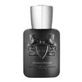 A matte black rectangular perfume bottle with a polished silver cap, featuring embossed horse and shield logos and the text 'PEGASUS EXCLUSIF PARFUMS DE MARLY PARIS' on a white background.