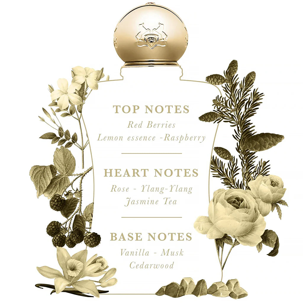 Lifestyle Image, Meliora Royal Essence 75 ml Eau de Parfum by Parfums de Marly – captured in a soft, floral-inspired setting evoking joy, purity, and elegant grace.