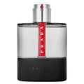 Prada Carbon perfume bottle on a white background
