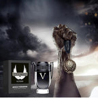 The Invictus games Medal held in a fist pointing to a thunderous overcast sky, along with a Invictus bottle and pack