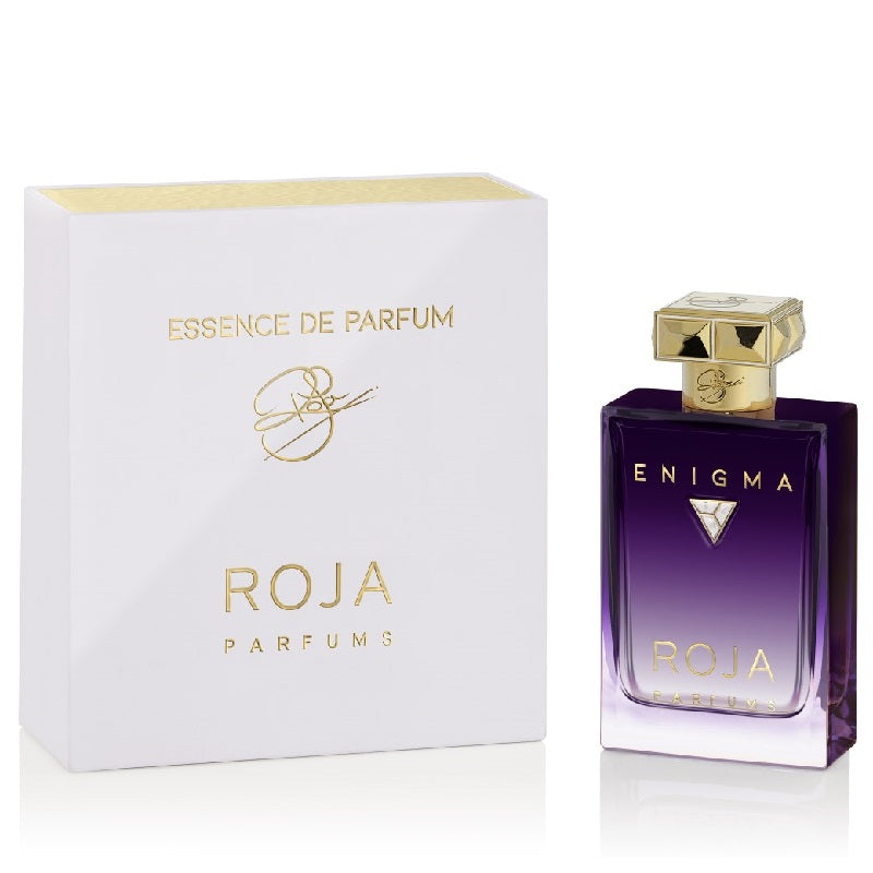 Roja Parfums Enigma perfume bottle and packaging on a white background