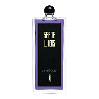 La Religieuse 50 ml Eau de Parfum bottle by Serge Lutens – sleek rectangular design with minimalist label expressing purity and mystery.