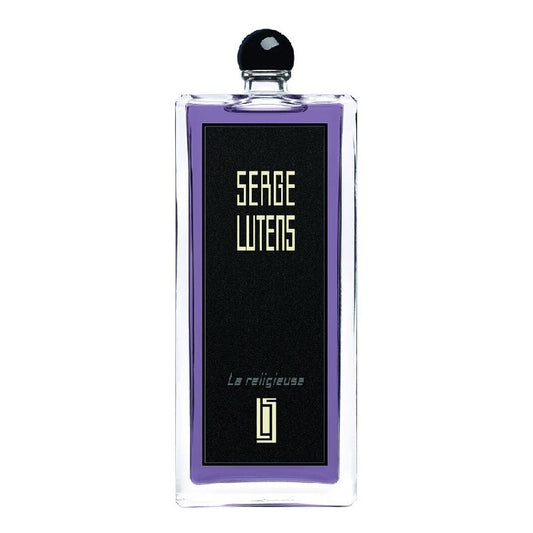 La Religieuse 50 ml Eau de Parfum bottle by Serge Lutens – sleek rectangular design with minimalist label expressing purity and mystery.