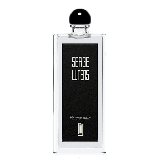 Bottle Image Poivre Noir, 50 ml Eau de Parfum bottle by Serge Lutens – sleek black flacon reflecting intensity, precision, and refined masculinity.