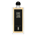 Bottle of Un Bois Vanille bottle by Serge Lutens – sleek glass flacon expressing creamy warmth, elegance and modern