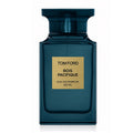 Tom Ford Bois Pacifique Eau de Parfum 100ml in a dark teal blue glass bottle with a gold label.