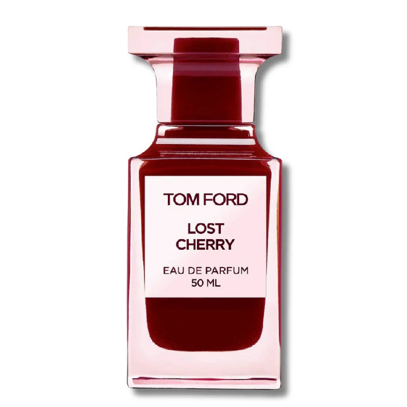 Tom Ford Lost Cherry 50ml Eau de Parfum bottle on a white background.