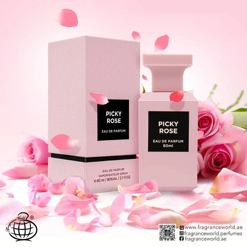 Tom Ford Rose Prick Eau de Parfum bottle featuring the elegant matte soft-pink Private Blend flacon on a clean white background.