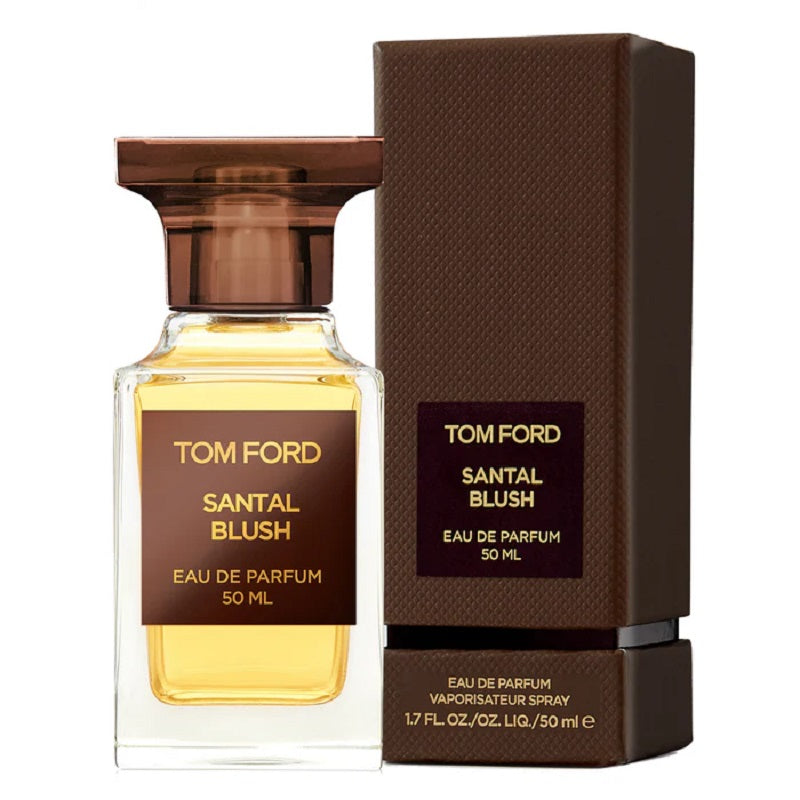 Tom Ford Santal Blush 50ml Eau de Parfum bottle and presentation box on a white background.
