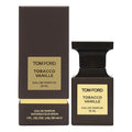 Tom Ford Tobacco Vanille Eau de Parfum in a 30ml black bottle with a gold label, accompanied by its packaging box.
