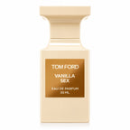 Tom Ford Vanilla Sex Eau de Parfum 50ml bottle in a cream-colored rectangular design with a gold label.