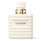 Valentino perfume bottle with textured design on a white background