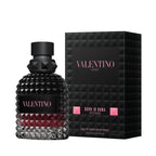 Valentino perfume bottle and packaging on a white background