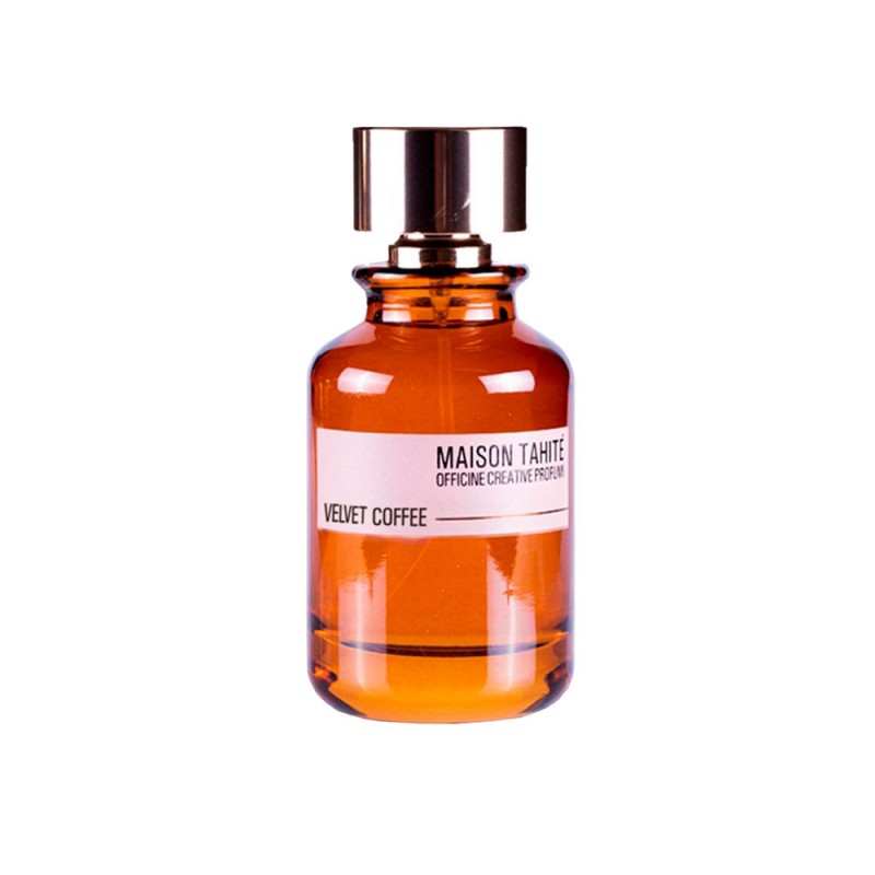 Perfume bottle labeled 'Maison Tahite' on a white background