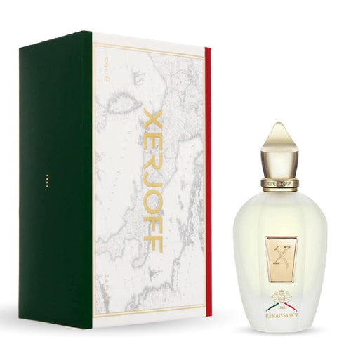 Xerjoff perfume bottle and packaging on a white background
