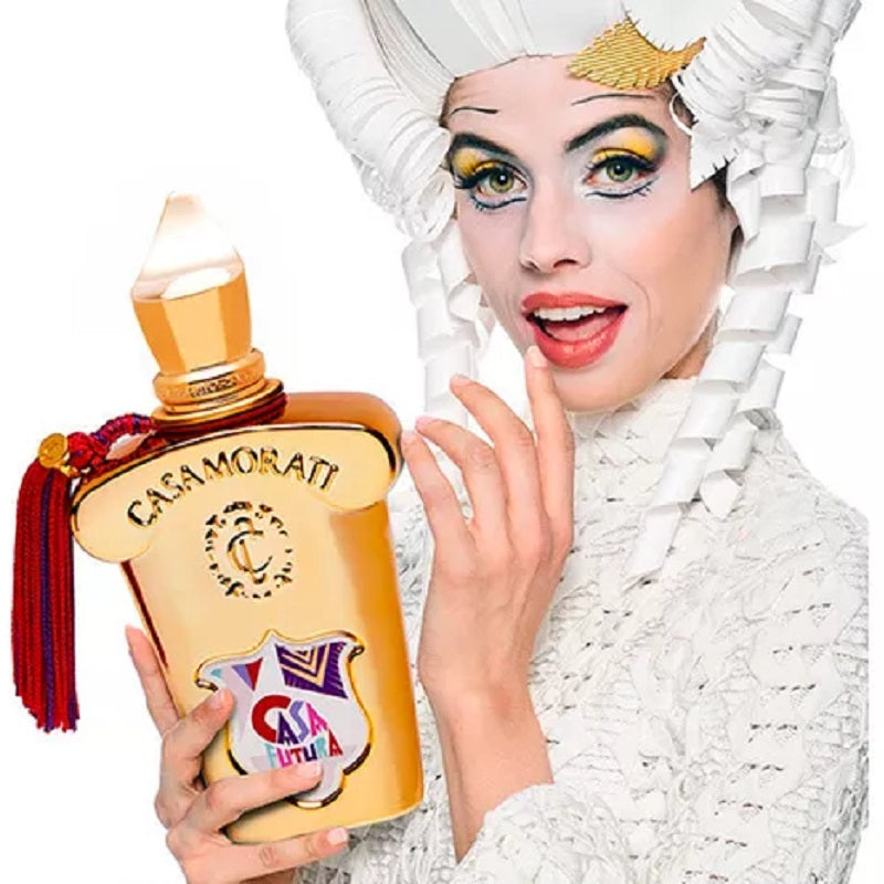 Casafutura Casamorati Parfum by Xerjoff styled with artistic Italian design elements reflecting creativity, innovation and timeless luxury.