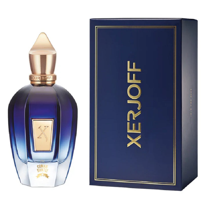 Xerjoff perfume bottle and packaging on a white background