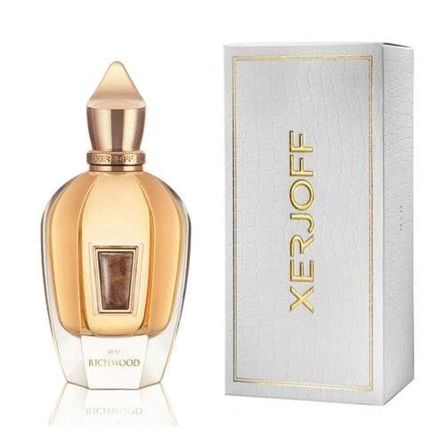 Xerjoff Richwood perfume bottle and packaging on a white background