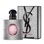 Yves Saint Laurent Black Opium perfume bottle and packaging on a white background