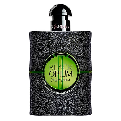 Yves Saint Laurent Black Opium perfume bottle on a white background