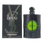 Yves Saint Laurent Black Opium perfume bottle and packaging on a white background