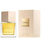 Yves Saint Laurent Cinema perfume bottle and packaging on a white background