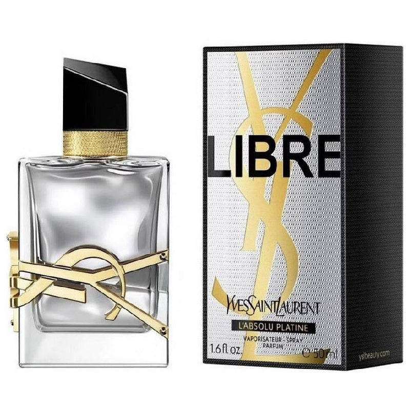 Yves Saint Laurent Libre perfume bottle and packaging on a white background