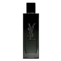 Black YSL perfume bottle on a white background