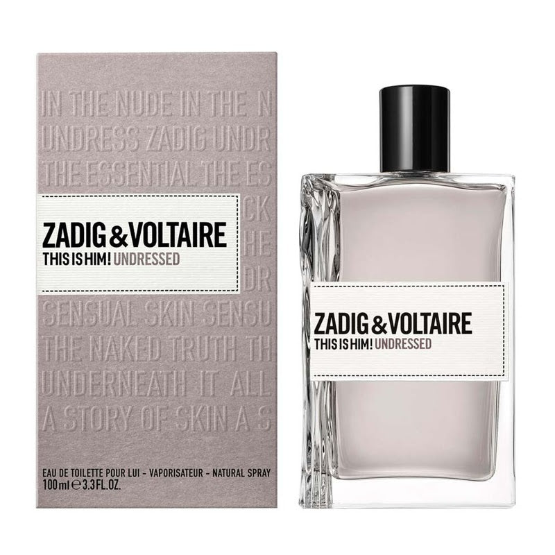 Zadig & Voltaire cologne bottle and packaging on a white background