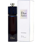 A product image featuring a 50ml bottle of 'Addict (50ml) Eau de Parfum' by Christian Dior, with a white box packaging displaying the brand and perfume name.