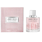 A product image featuring the packaging and bottle of Illicit Flower Eau de Toilette by Jimmy Choo.