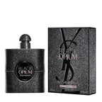 Black Opium Extreme Eau de Parfum by Yves Saint Laurent, with a sparkling black bottle and packaging.