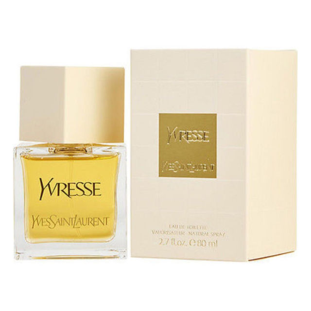 Yvresse Eau de Toilette bottle and packaging, with the Yves Saint Laurent brand visible.
